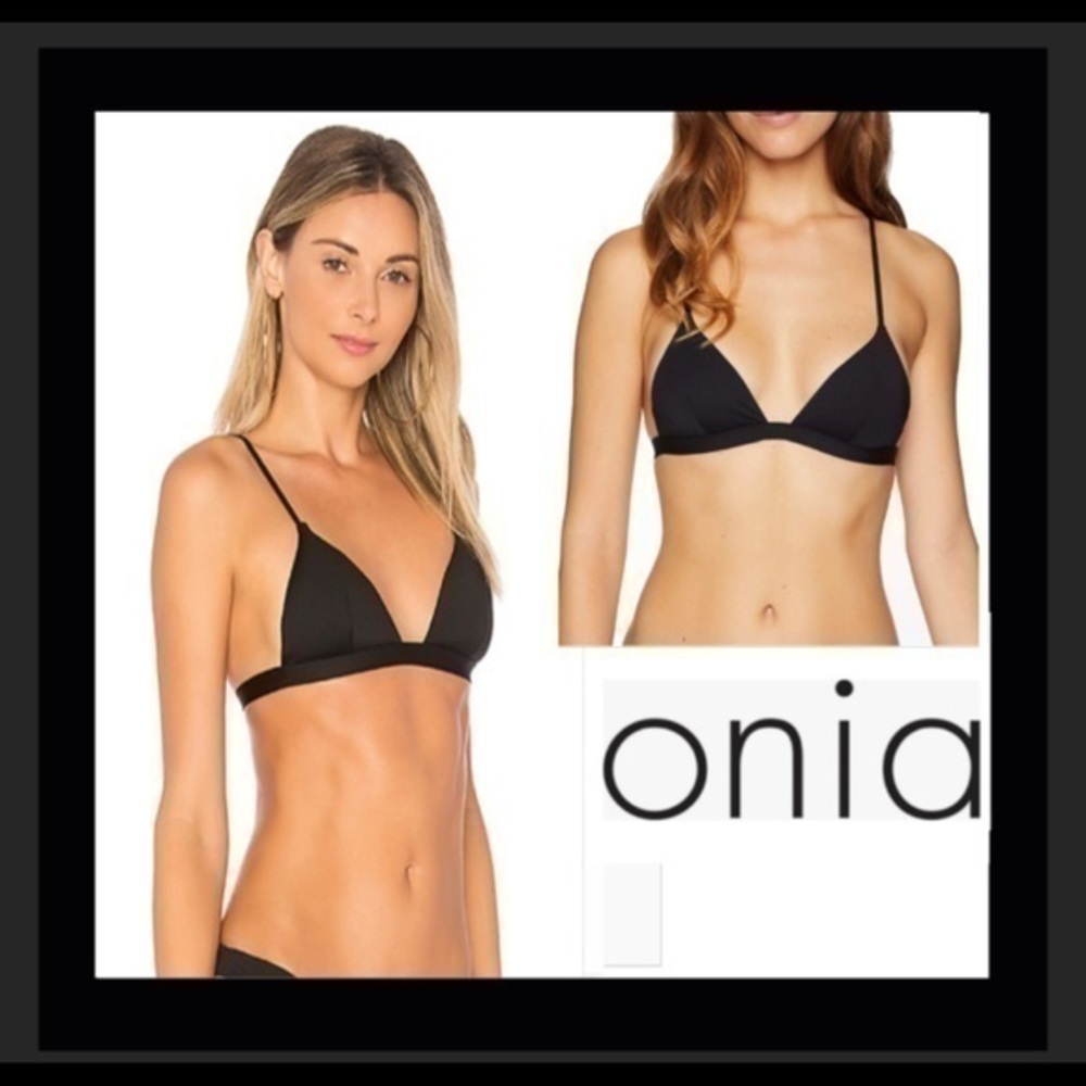 Onia Danni black solid top large NWT